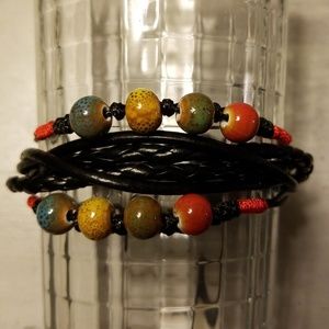 3 - handmade multi layer bracelets